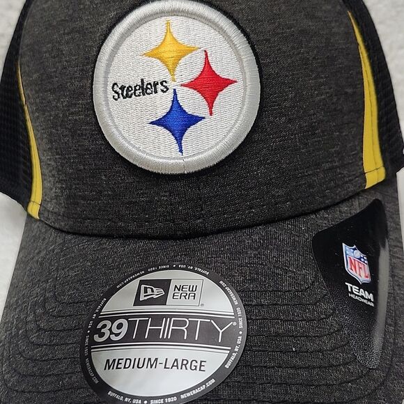 New Era 39Thirty Pittsburgh Steelers SCUBA Stretchfit Hats - New - Picture 2 of 9